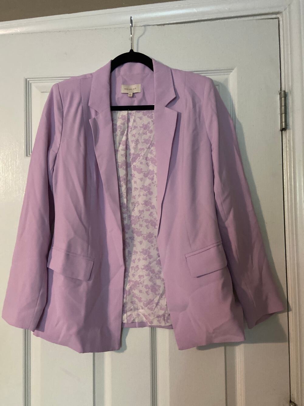 Skies are blue light purple blazer Size XS
